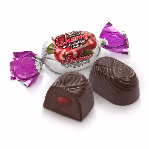 Вишня заспирт. в шоколадному кремі, ХБФ, 1кг.