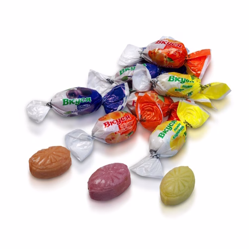 Цукерки "Вкуся" фруктово-ягідний мікс, ХБФ, 1кг.